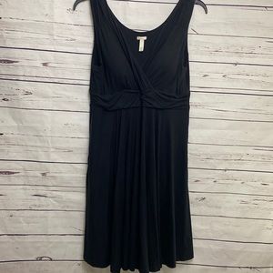 Simple black empire waist dress